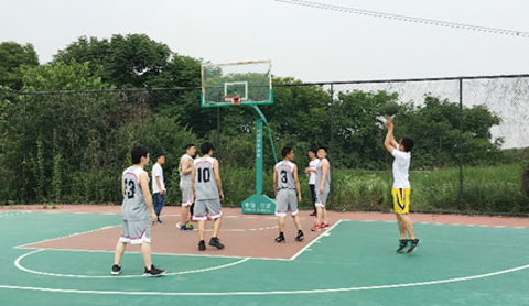 奧聯(lián)電子和德邦金屬開展“友誼杯”籃球賽